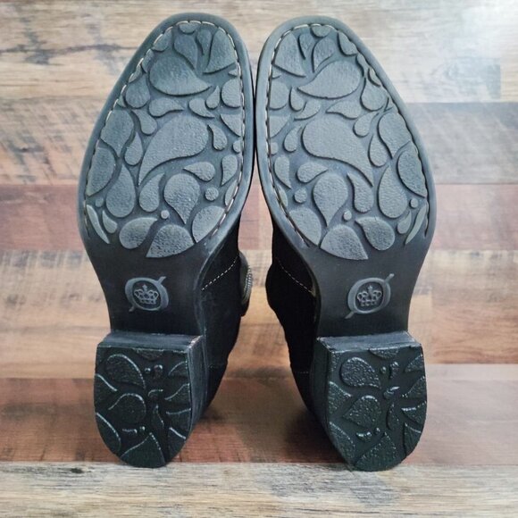 Born Women's Malta Black Leather Ankle Boots Size 8 - Picture 8 of 8